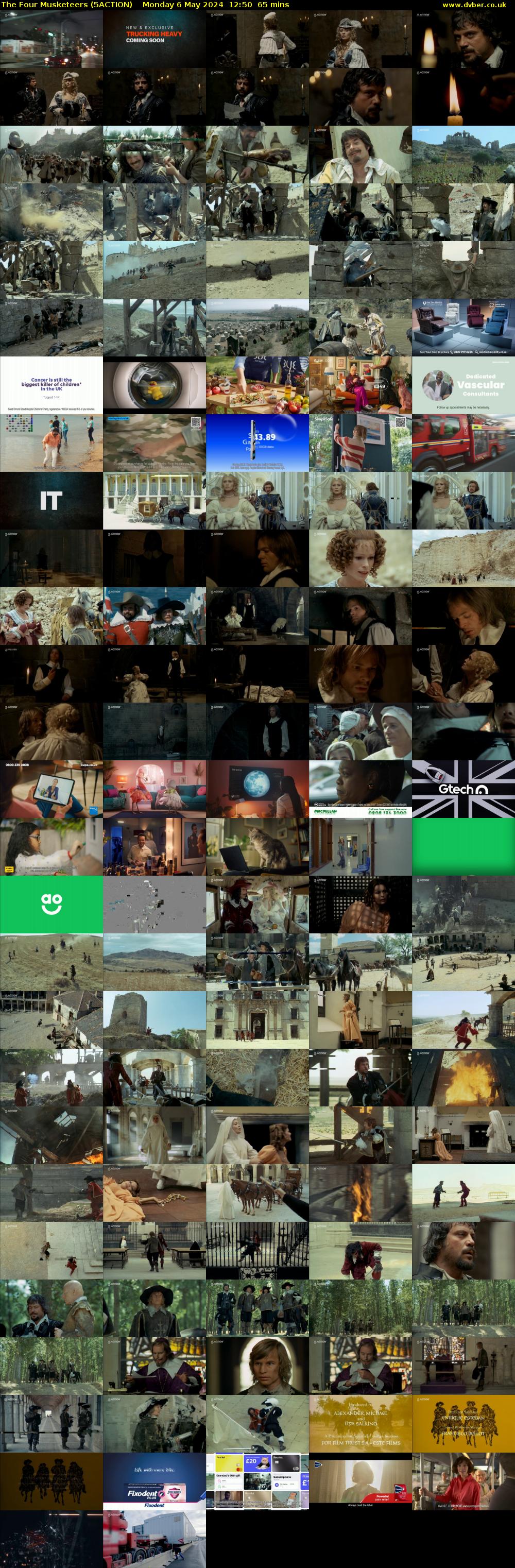 The Four Musketeers (5ACTION) Monday 6 May 2024 12:50 - 13:55