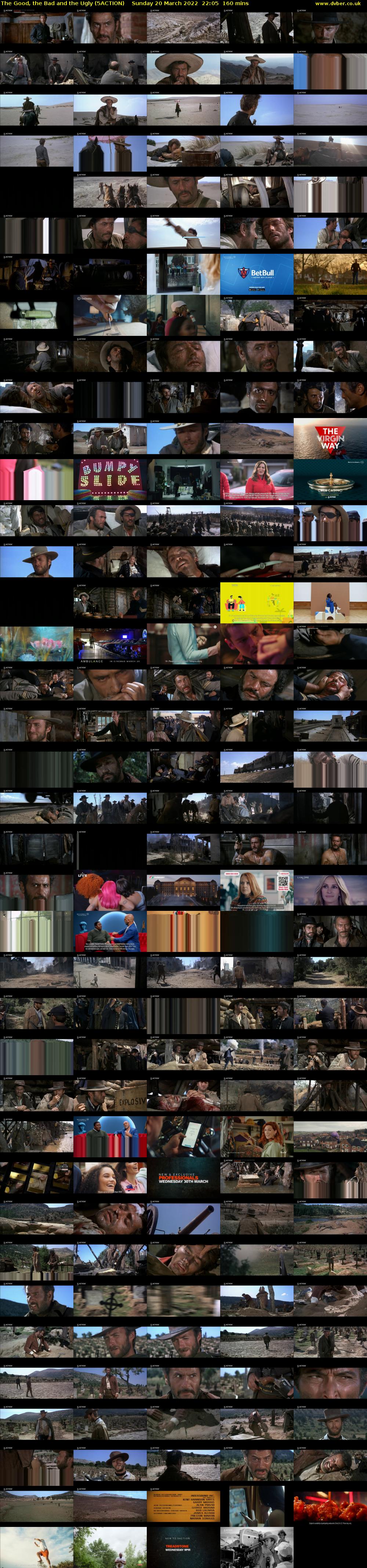 The Good, the Bad and the Ugly (5ACTION) Sunday 20 March 2022 22:05 - 00:45
