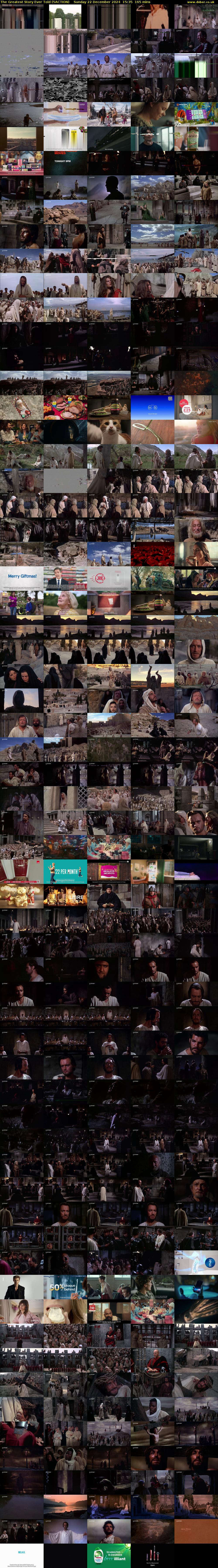 The Greatest Story Ever Told (5ACTION) Sunday 22 December 2024 15:35 - 18:20