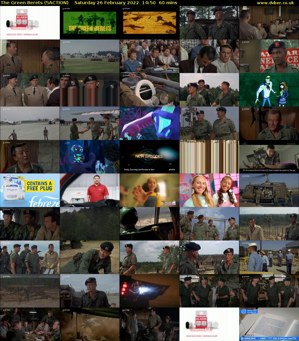 The Green Berets (5ACTION) Saturday 26 February 2022 14:50 - 15:50