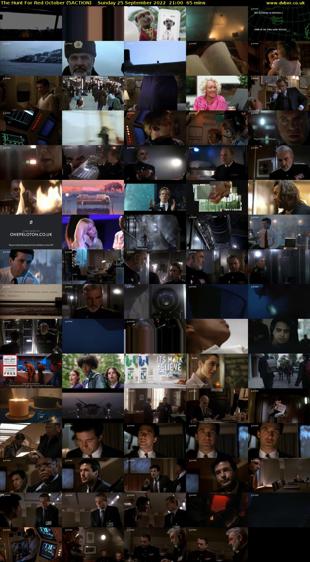 The Hunt For Red October (5ACTION) Sunday 25 September 2022 21:00 - 22:05