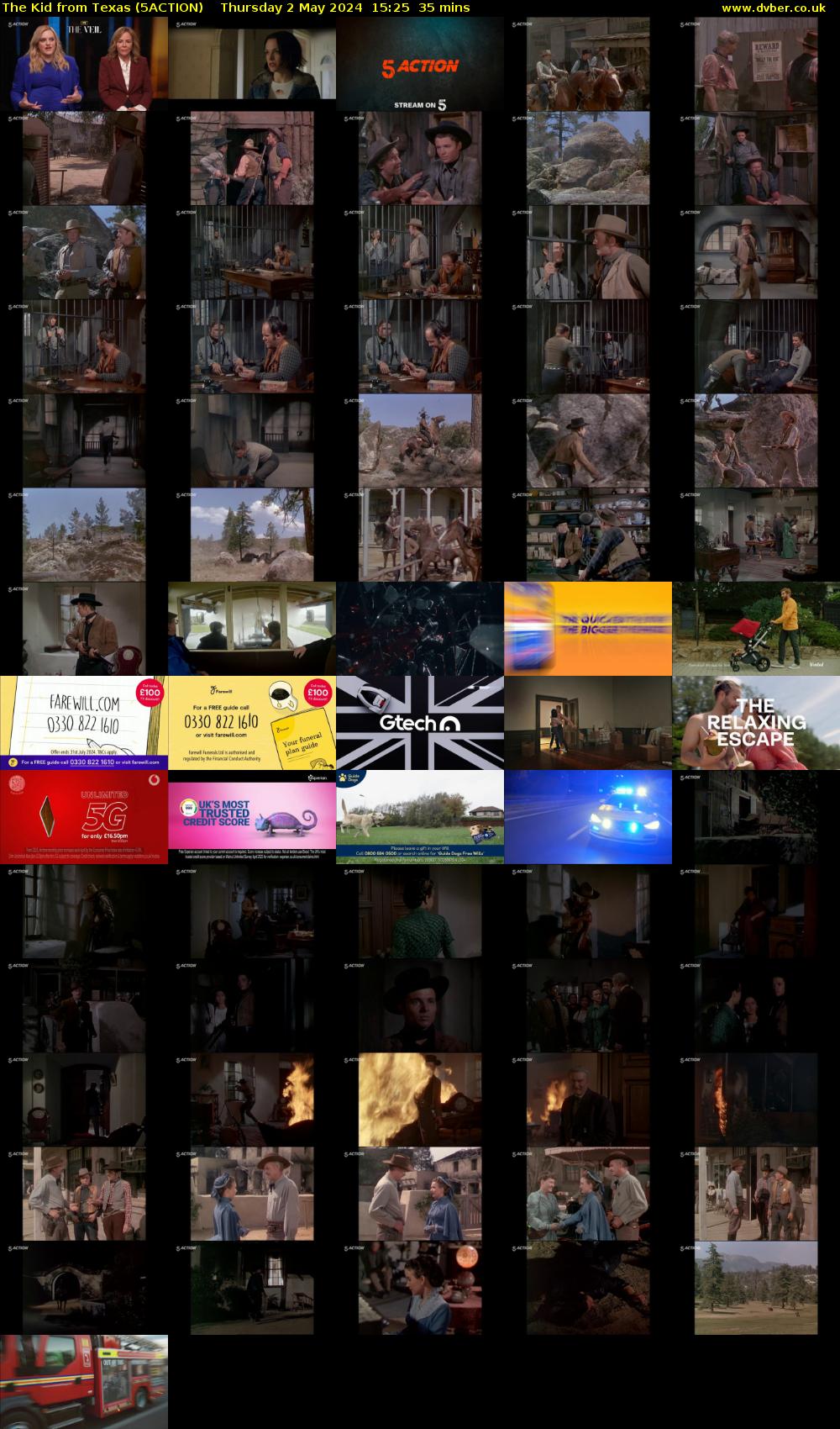 The Kid from Texas (5ACTION) Thursday 2 May 2024 15:25 - 16:00