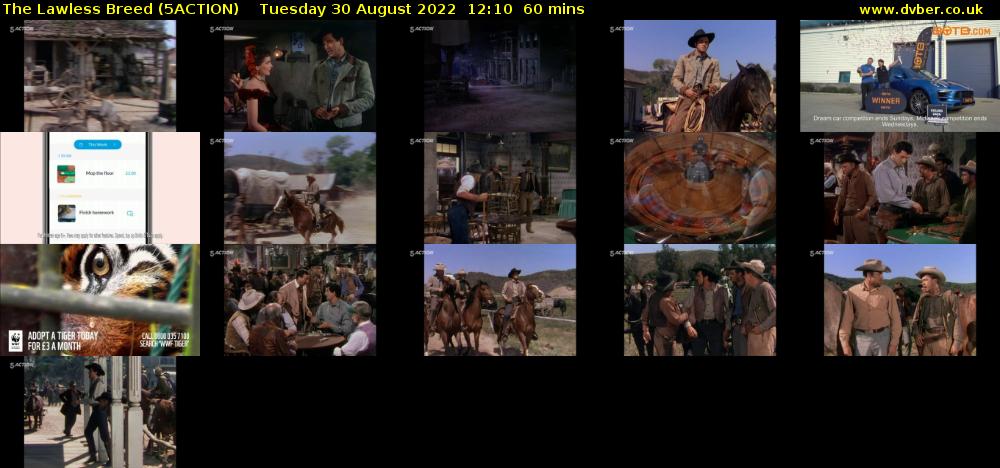 The Lawless Breed (5ACTION) Tuesday 30 August 2022 12:10 - 13:10