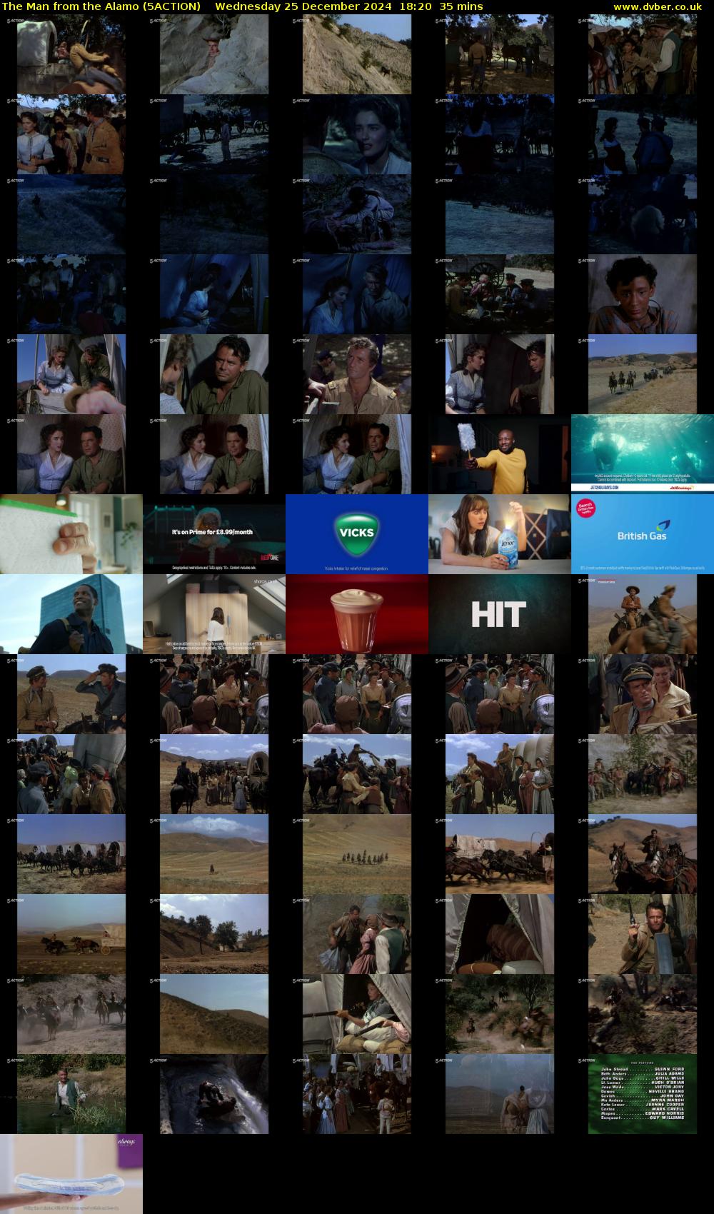 The Man from the Alamo (5ACTION) Wednesday 25 December 2024 18:20 - 18:55
