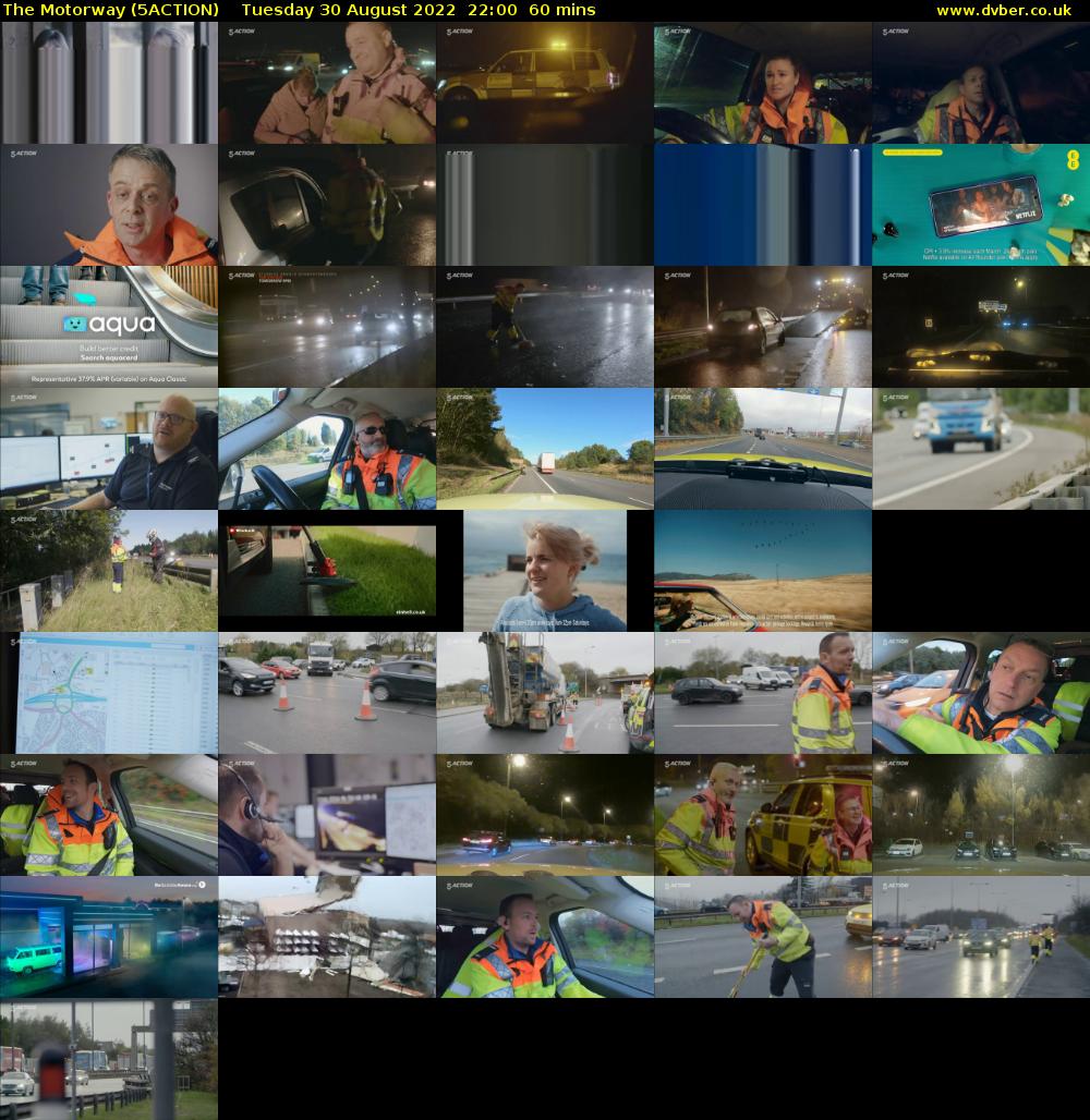 The Motorway (5ACTION) Tuesday 30 August 2022 22:00 - 23:00