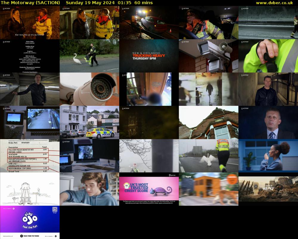 The Motorway (5ACTION) Sunday 19 May 2024 01:35 - 02:35