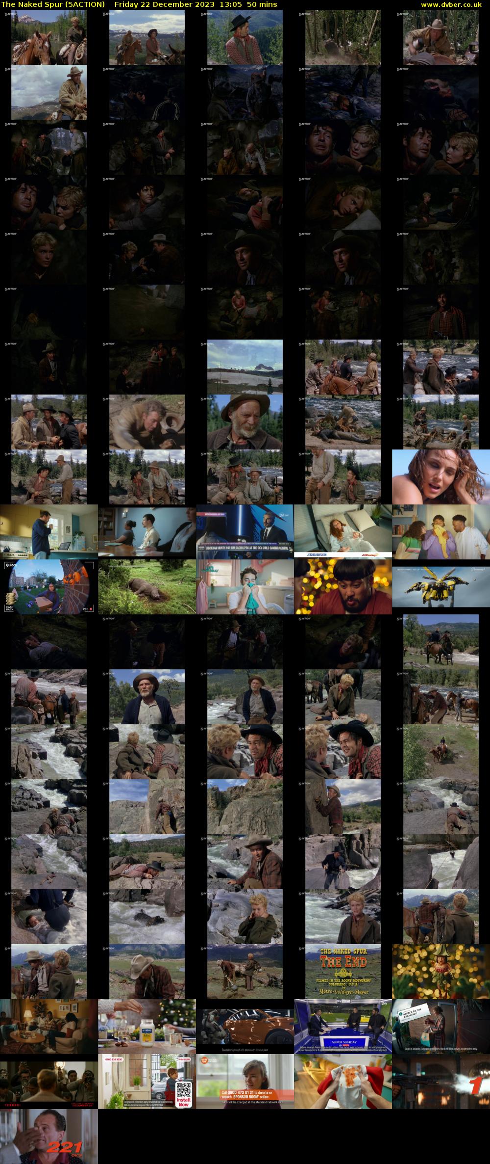 The Naked Spur (5ACTION) Friday 22 December 2023 13:05 - 13:55