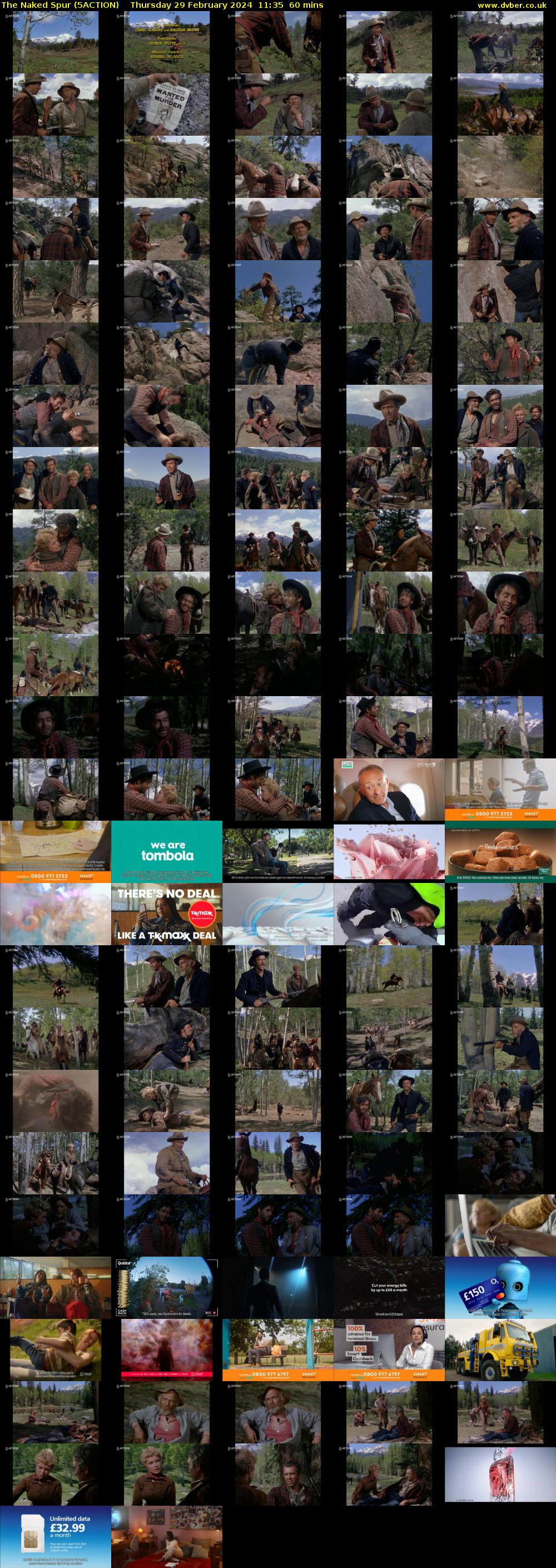 The Naked Spur (5ACTION) Thursday 29 February 2024 11:35 - 12:35