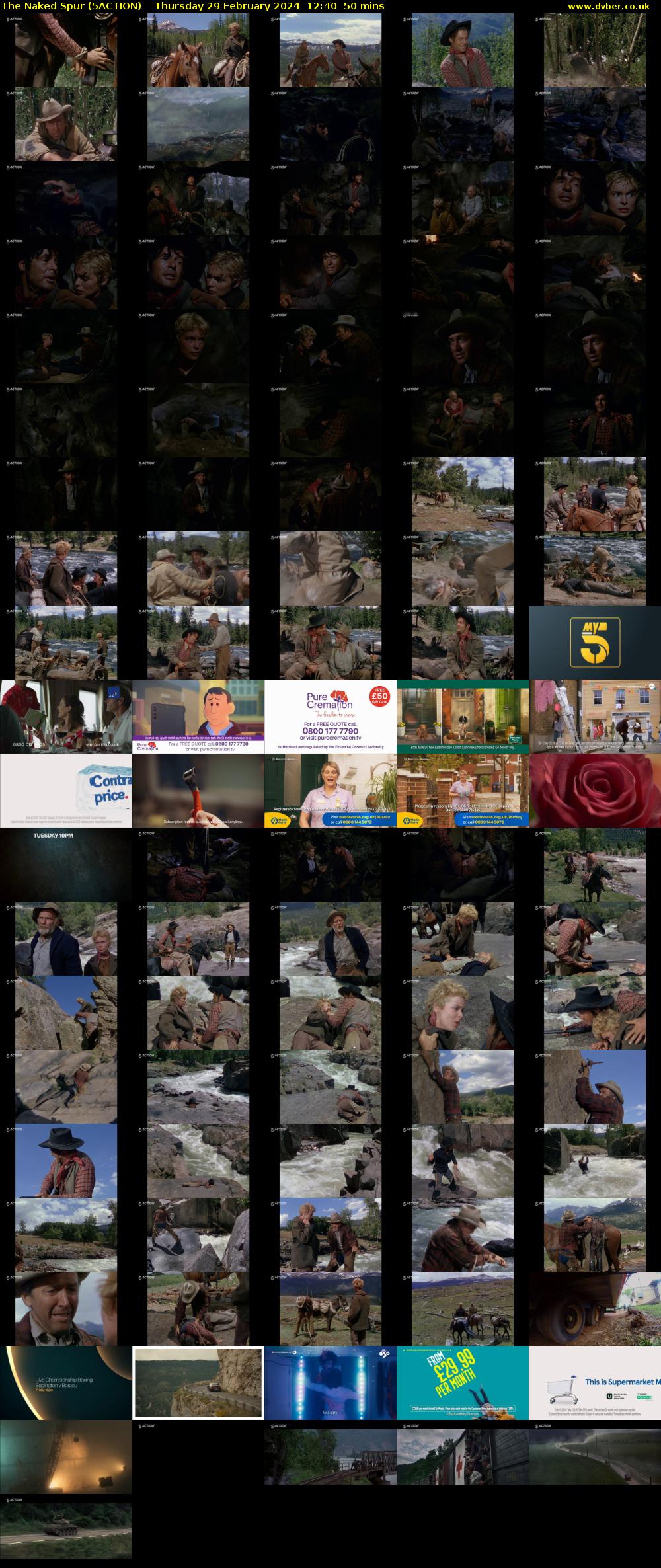 The Naked Spur (5ACTION) Thursday 29 February 2024 12:40 - 13:30