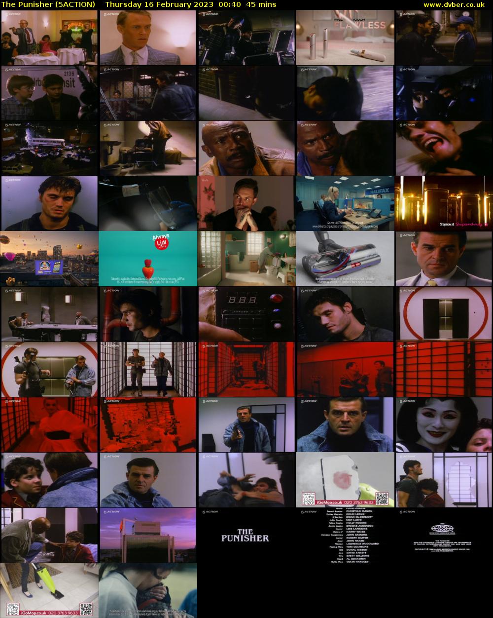 The Punisher (5ACTION) Thursday 16 February 2023 00:40 - 01:25