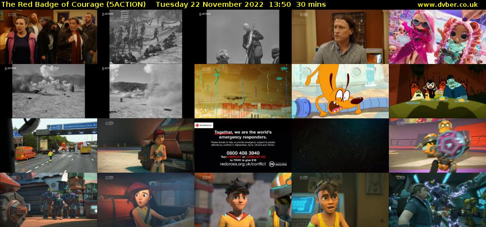 The Red Badge of Courage (5ACTION) Tuesday 22 November 2022 13:50 - 14:20