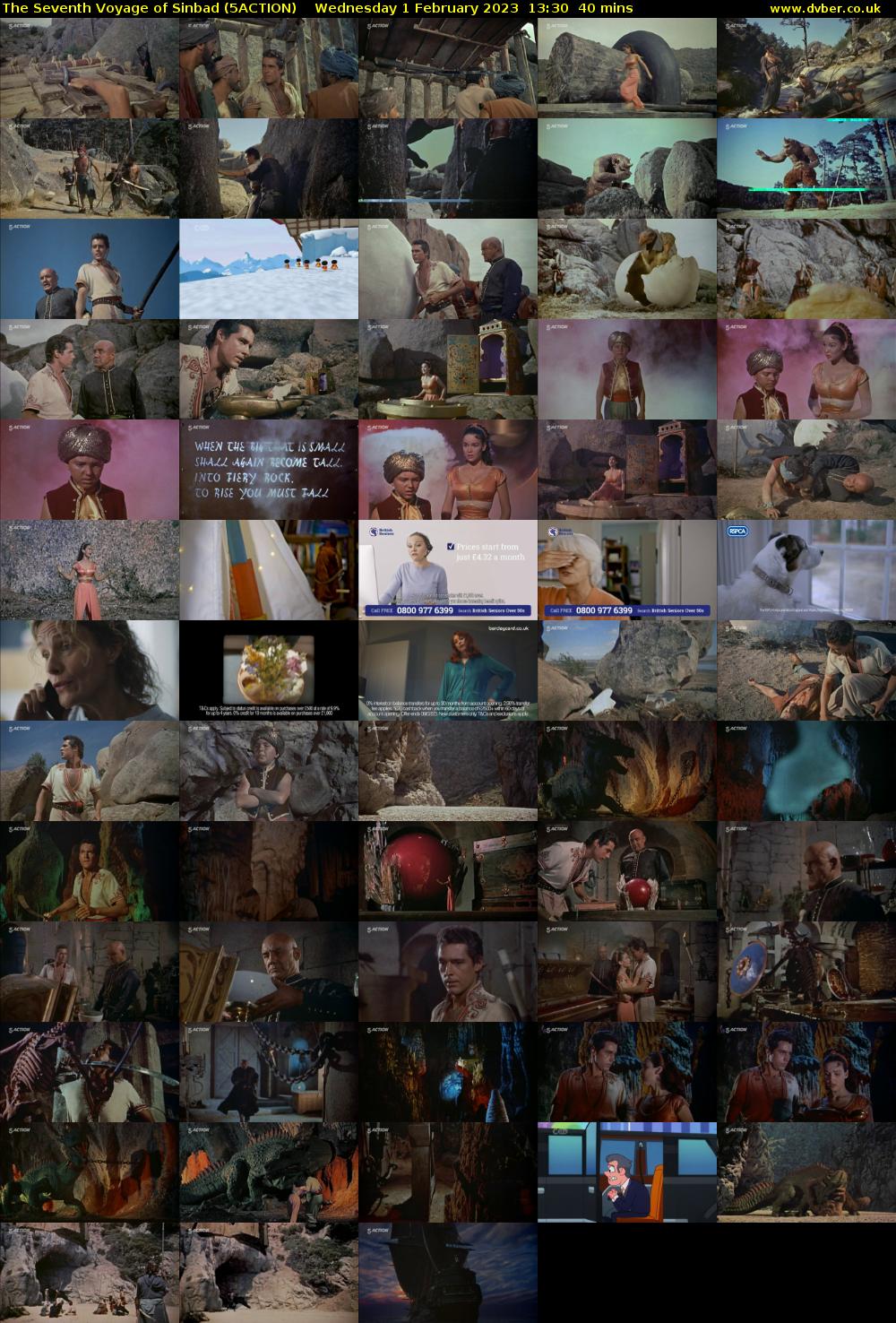 The Seventh Voyage of Sinbad (5ACTION) Wednesday 1 February 2023 13:30 - 14:10