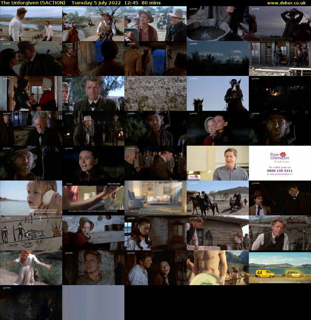 The Unforgiven (5ACTION) Tuesday 5 July 2022 12:45 - 14:05