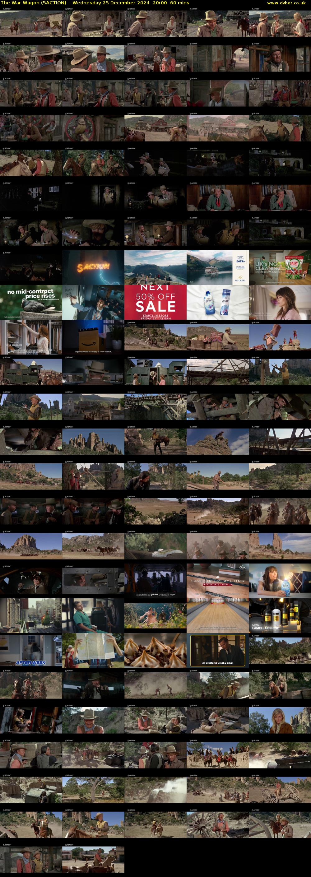 The War Wagon (5ACTION) Wednesday 25 December 2024 20:00 - 21:00