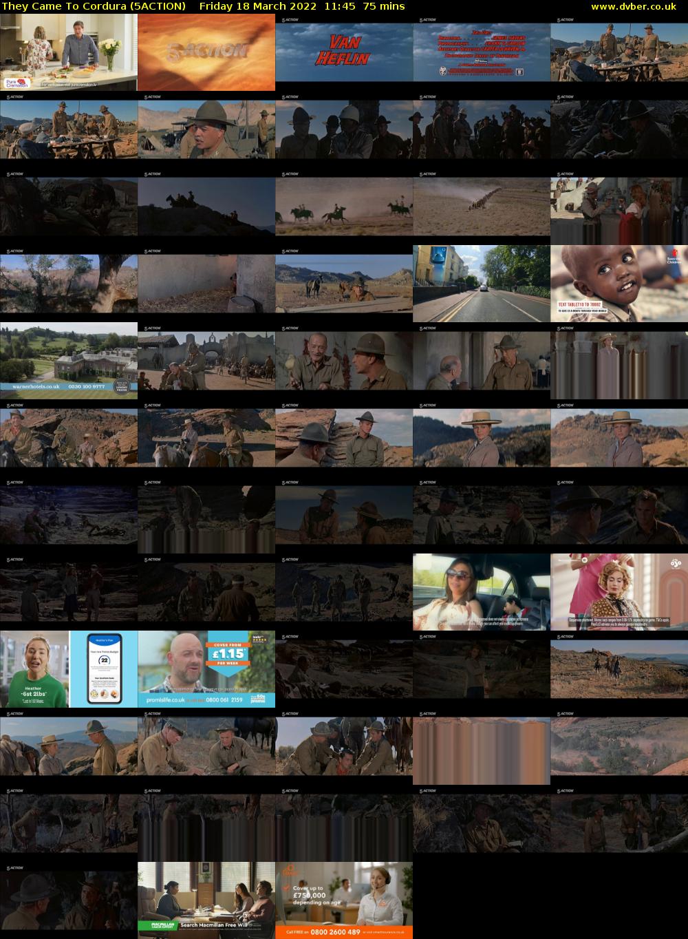 They Came To Cordura (5ACTION) Friday 18 March 2022 11:45 - 13:00
