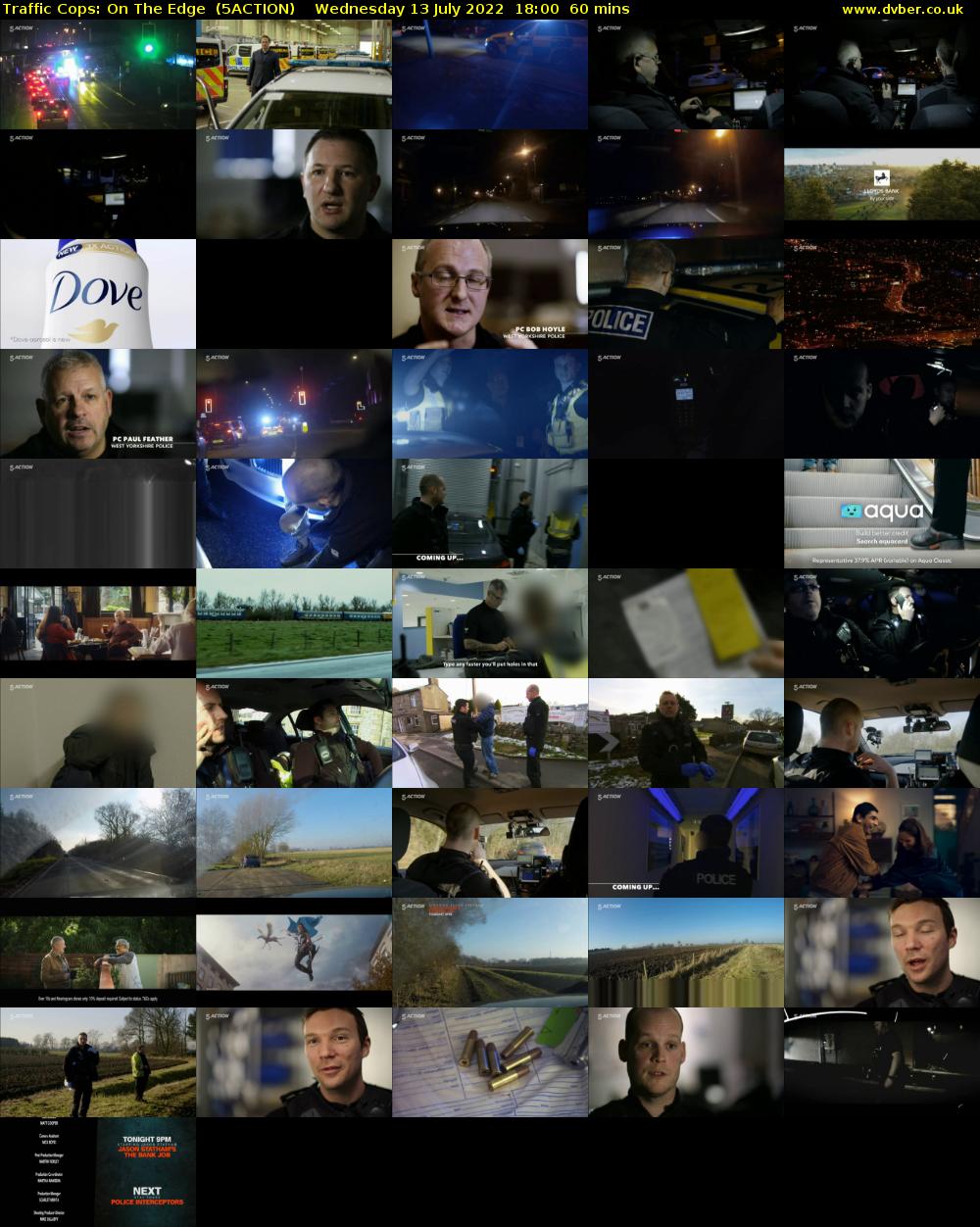 Traffic Cops: On The Edge  (5ACTION) Wednesday 13 July 2022 18:00 - 19:00