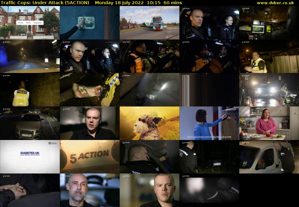 Traffic Cops: Under Attack (5ACTION) Monday 18 July 2022 10:15 - 11:15