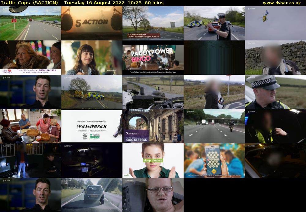 Traffic Cops  (5ACTION) Tuesday 16 August 2022 10:25 - 11:25