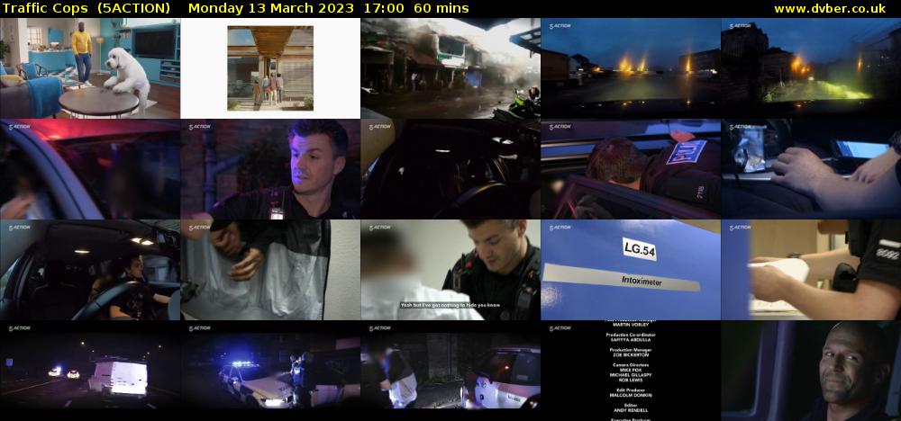Traffic Cops  (5ACTION) Monday 13 March 2023 17:00 - 18:00
