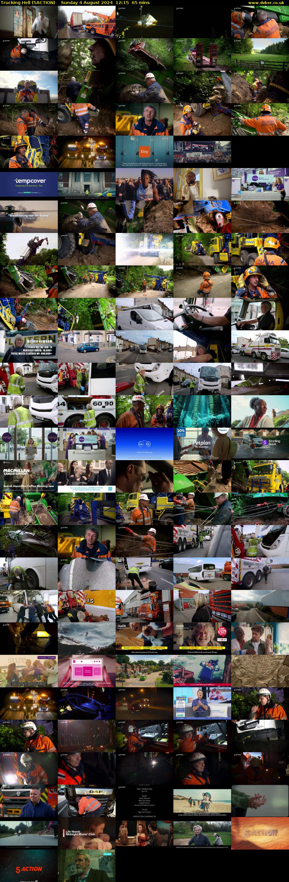 Trucking Hell (5ACTION) Sunday 4 August 2024 12:15 - 13:20