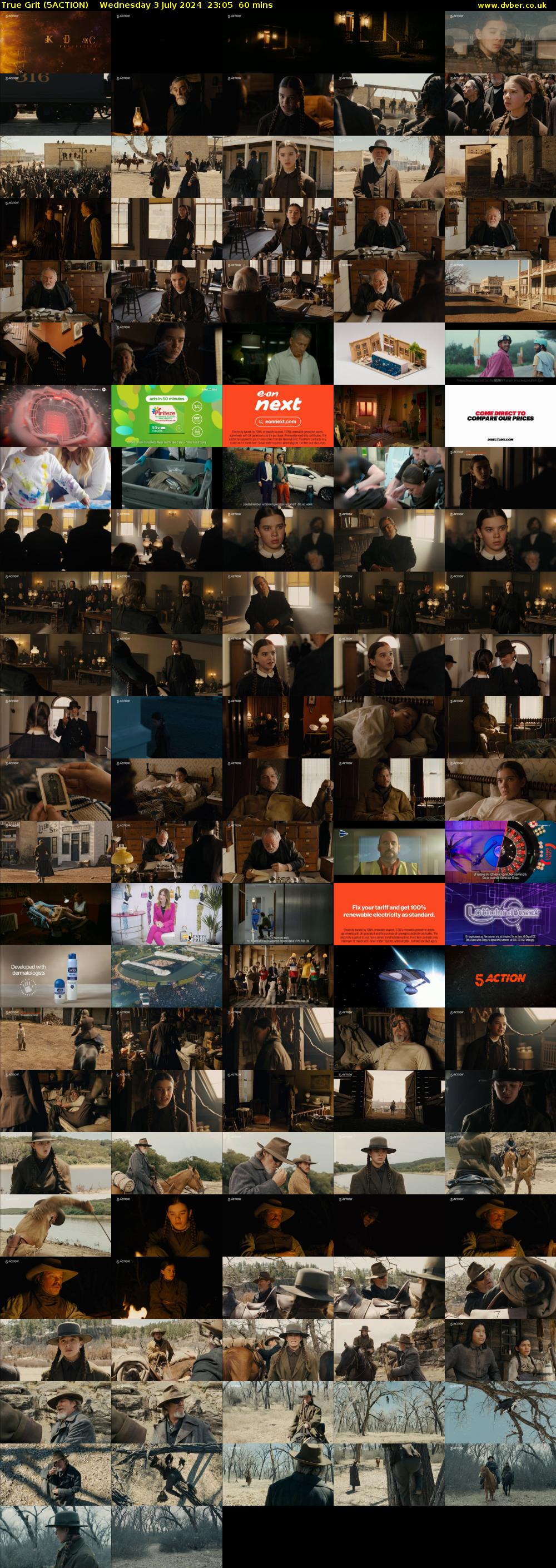 True Grit (5ACTION) Wednesday 3 July 2024 23:05 - 00:05