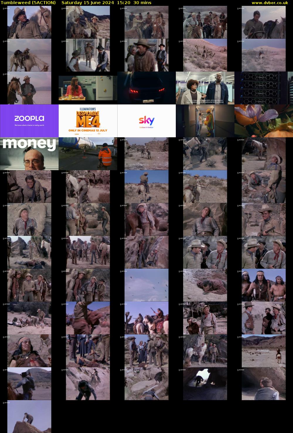 Tumbleweed (5ACTION) Saturday 15 June 2024 15:20 - 15:50