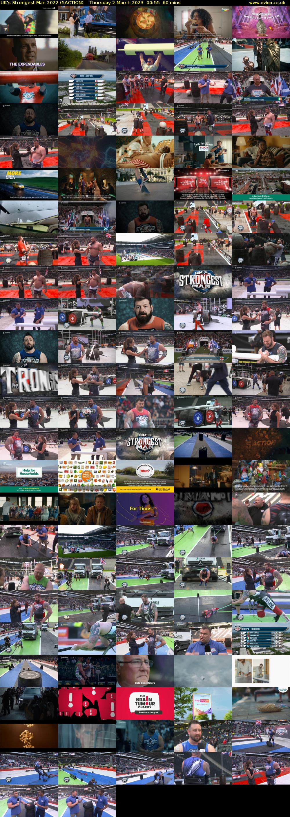 UK's Strongest Man 2022 (5ACTION) Thursday 2 March 2023 00:55 - 01:55