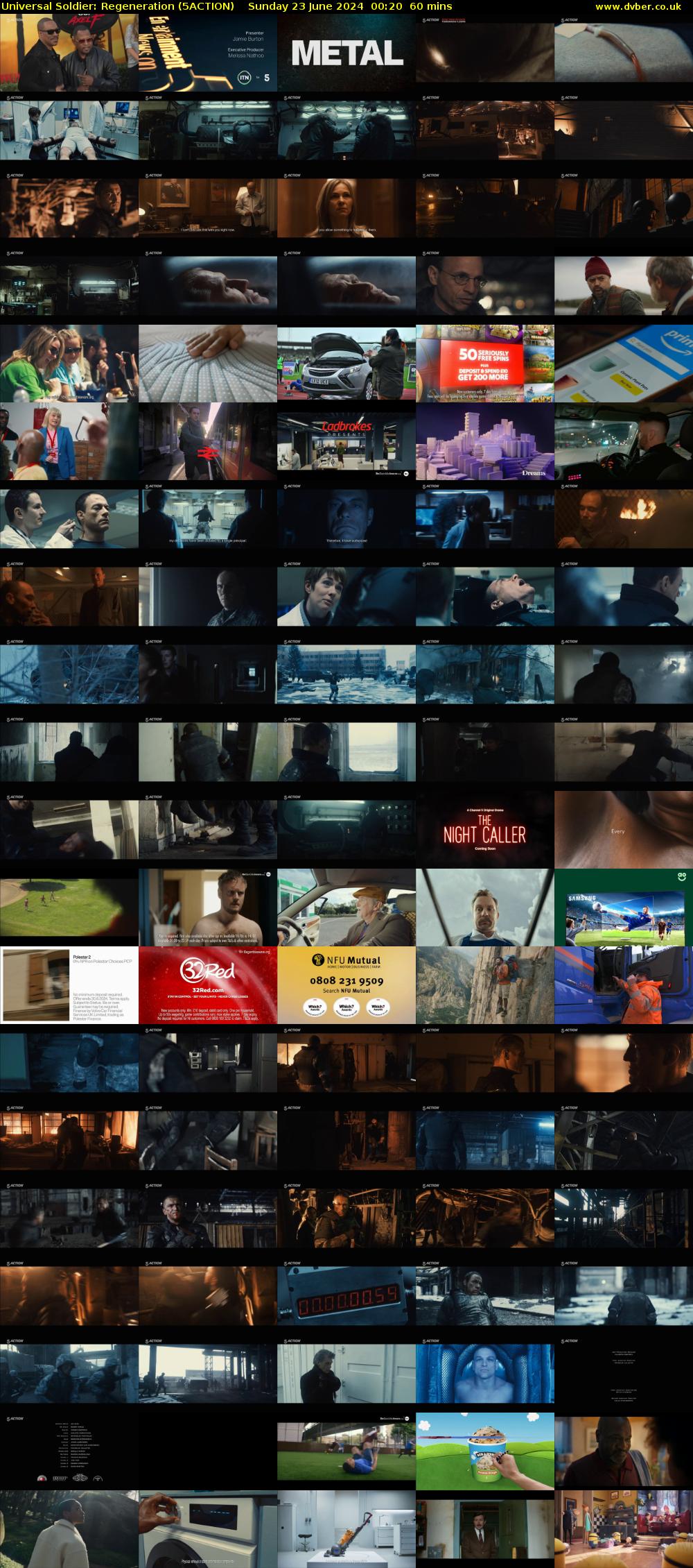 Universal Soldier: Regeneration (5ACTION) Sunday 23 June 2024 00:20 - 01:20