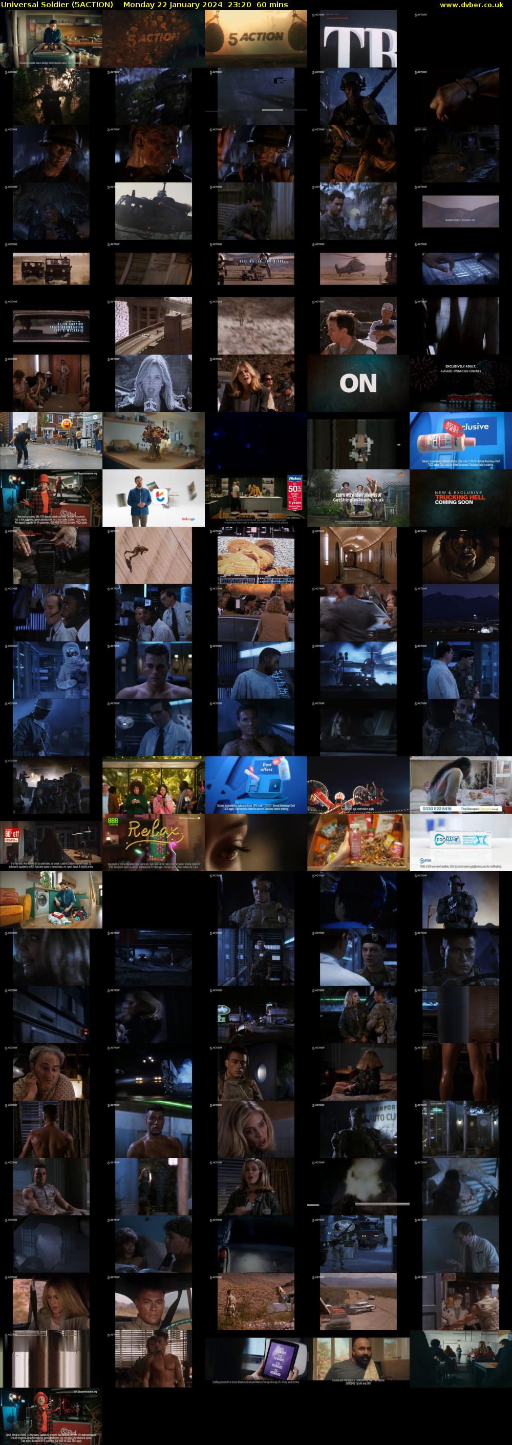 Universal Soldier (5ACTION) Monday 22 January 2024 23:20 - 00:20
