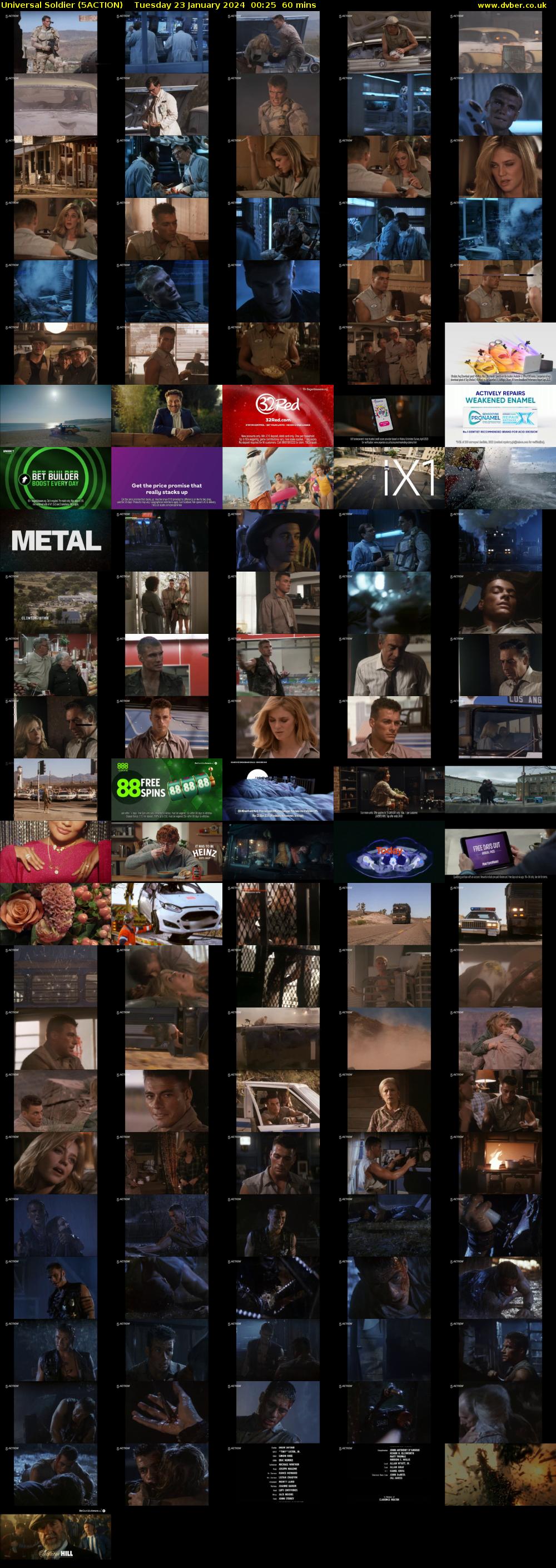 Universal Soldier (5ACTION) Tuesday 23 January 2024 00:25 - 01:25