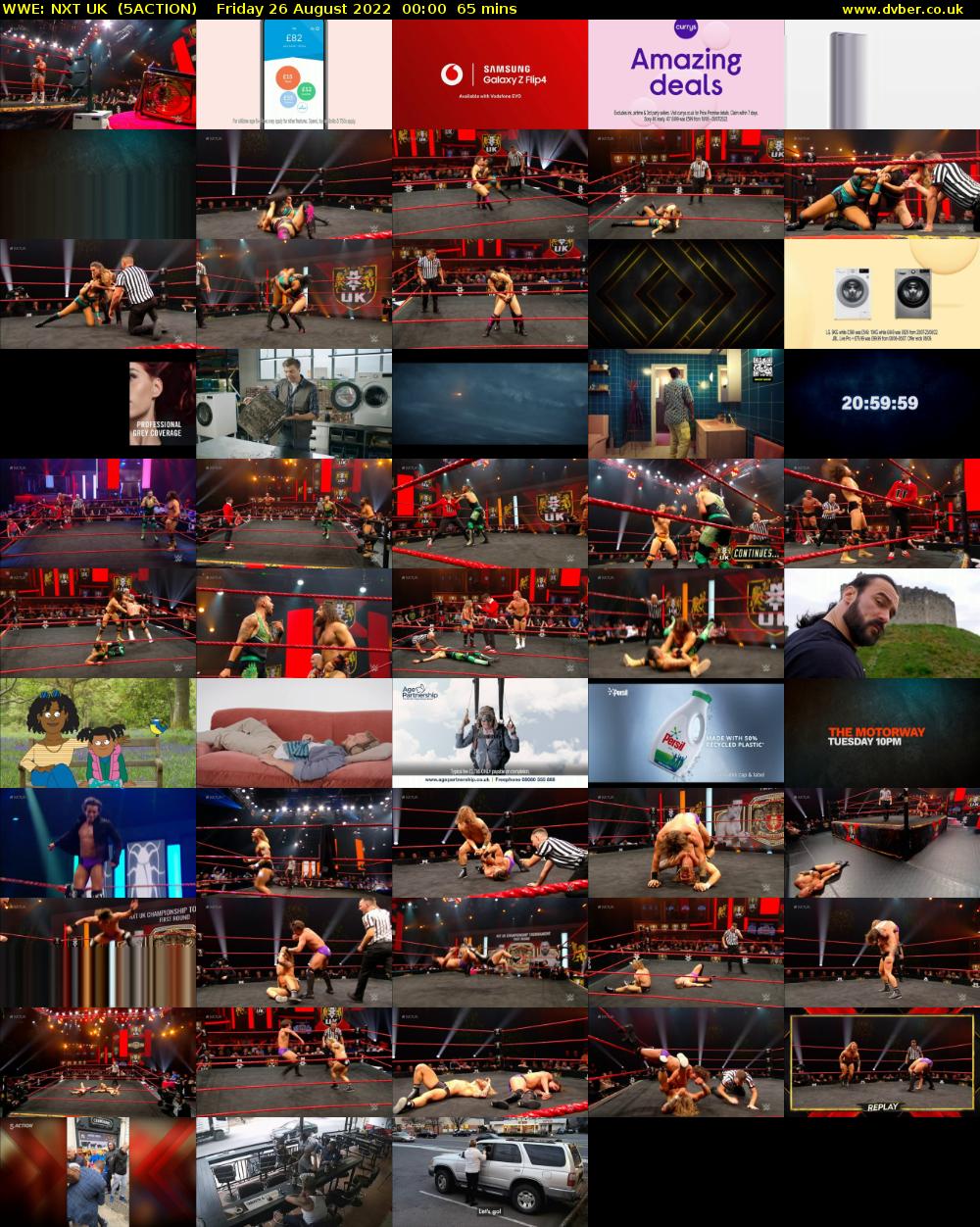 WWE: NXT UK  (5ACTION) Friday 26 August 2022 00:00 - 01:05