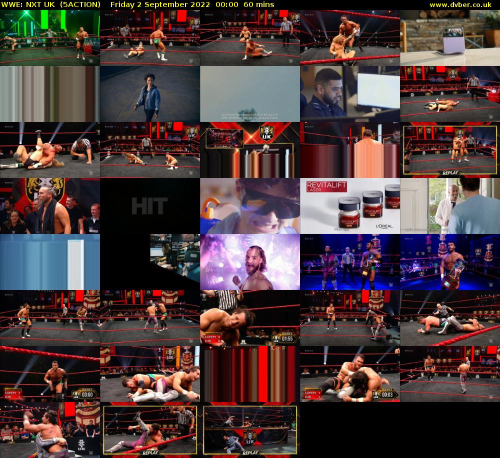 WWE: NXT UK  (5ACTION) Friday 2 September 2022 00:00 - 01:00