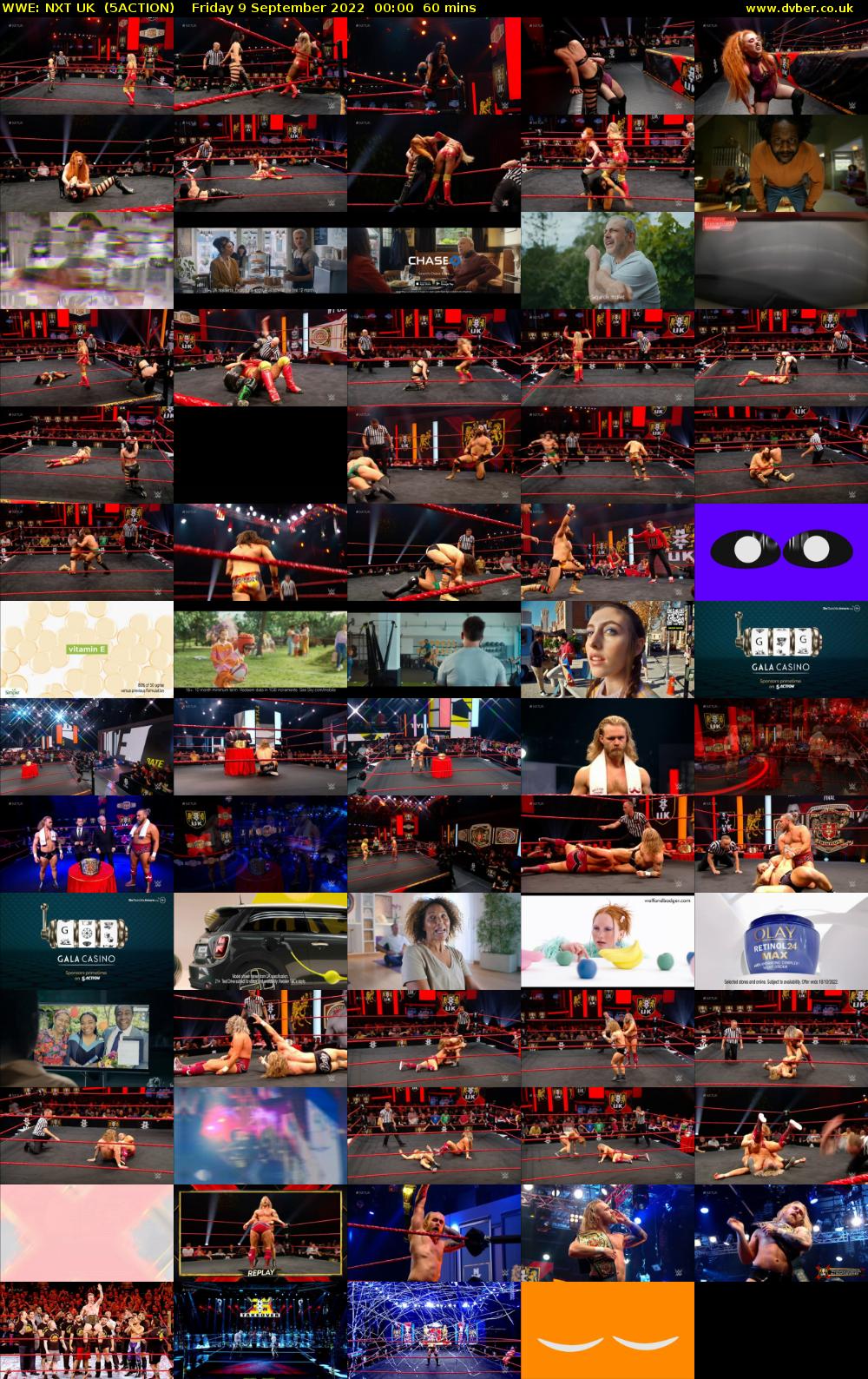 WWE: NXT UK  (5ACTION) Friday 9 September 2022 00:00 - 01:00