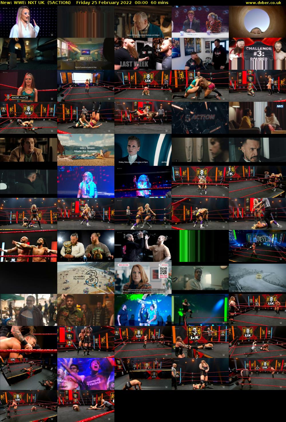 WWE: NXT UK (5ACTION) Friday 25 February 2022 00:00 - 01:00