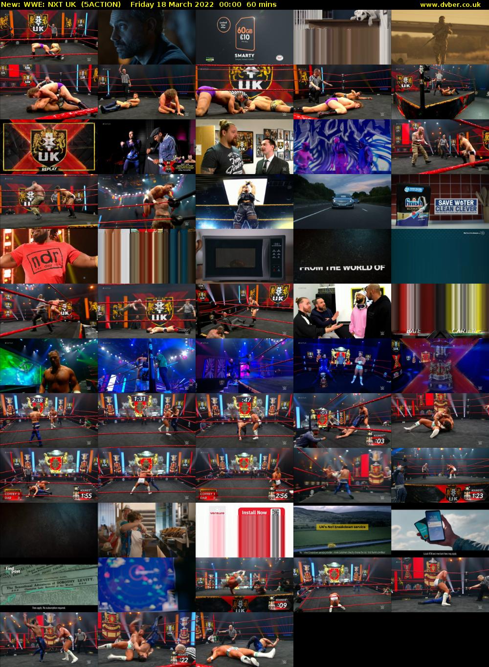 WWE: NXT UK (5ACTION) Friday 18 March 2022 00:00 - 01:00