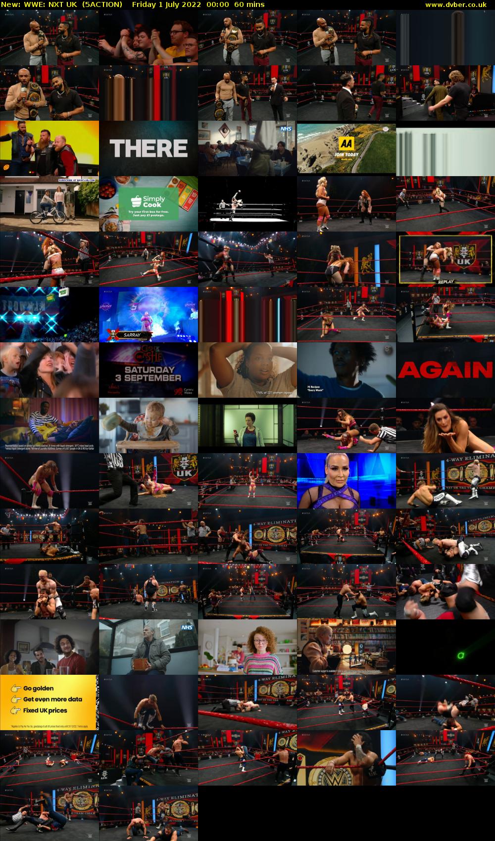 WWE: NXT UK (5ACTION) Friday 1 July 2022 00:00 - 01:00
