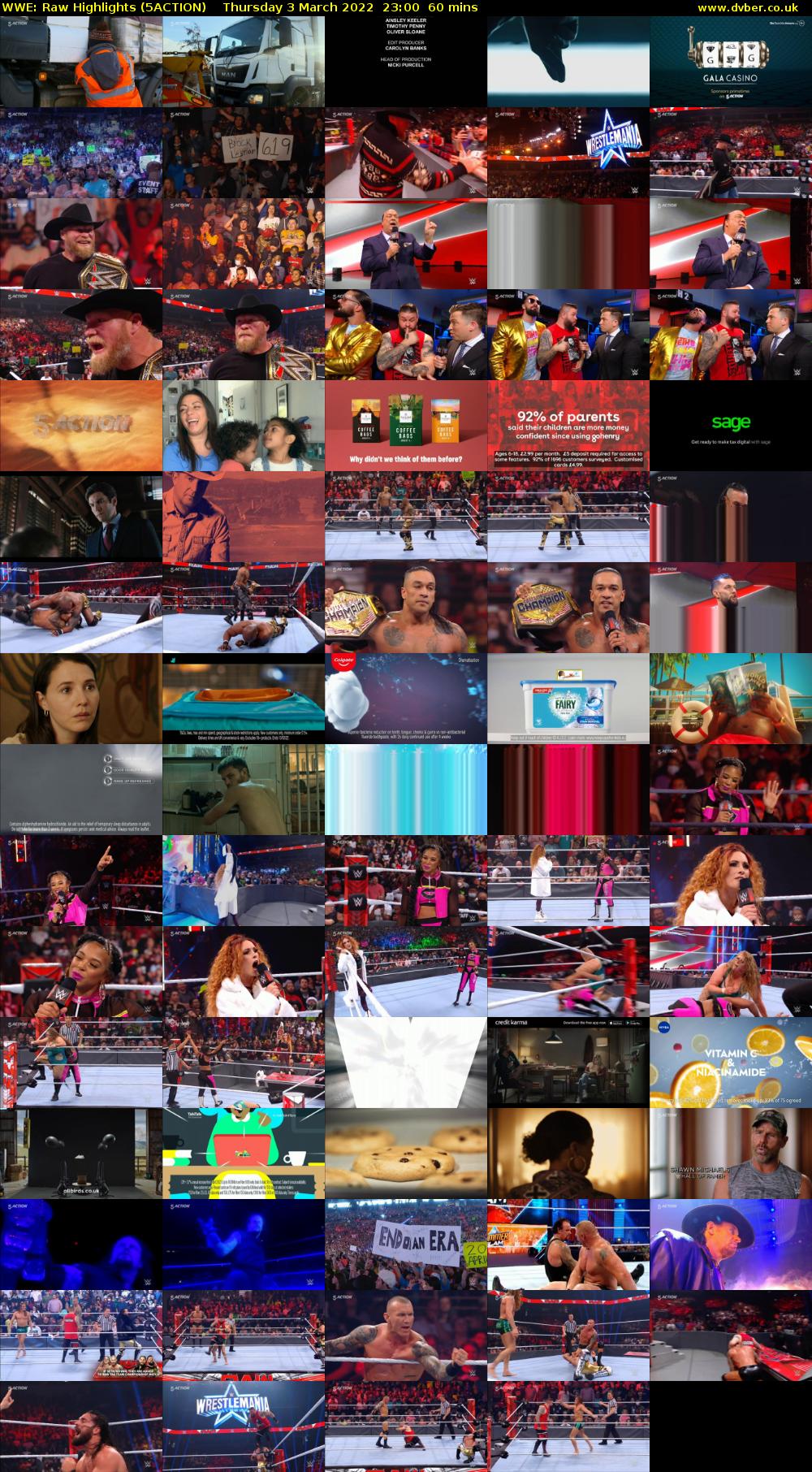 WWE: Raw Highlights (5ACTION) Thursday 3 March 2022 23:00 - 00:00