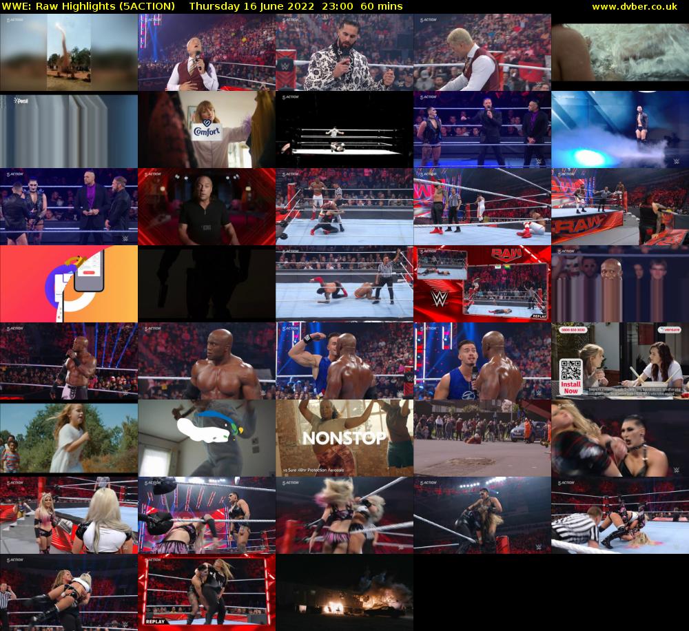 WWE: Raw Highlights (5ACTION) Thursday 16 June 2022 23:00 - 00:00