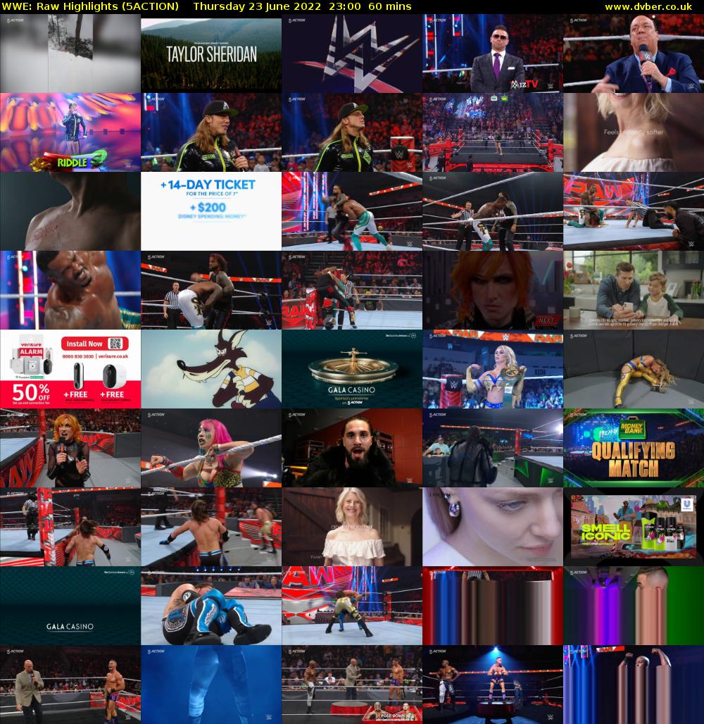 WWE: Raw Highlights (5ACTION) Thursday 23 June 2022 23:00 - 00:00