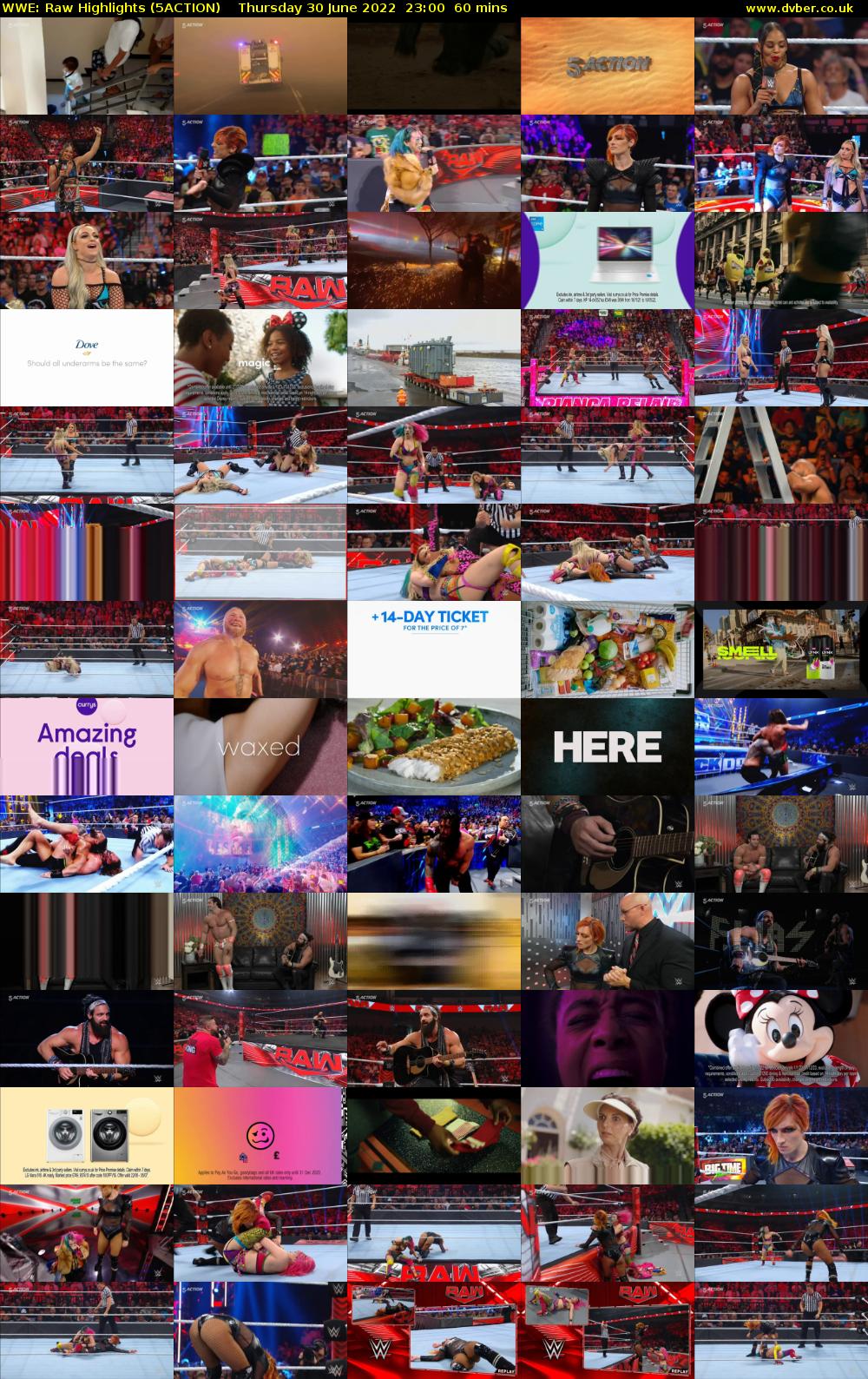 WWE: Raw Highlights (5ACTION) Thursday 30 June 2022 23:00 - 00:00