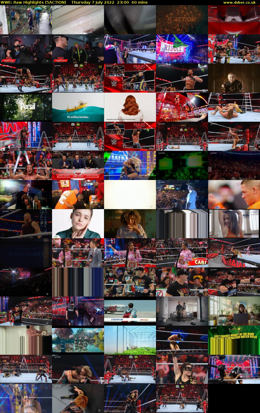 WWE: Raw Highlights (5ACTION) Thursday 7 July 2022 23:00 - 00:00
