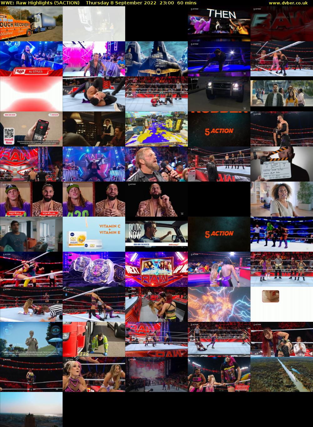 WWE: Raw Highlights (5ACTION) Thursday 8 September 2022 23:00 - 00:00