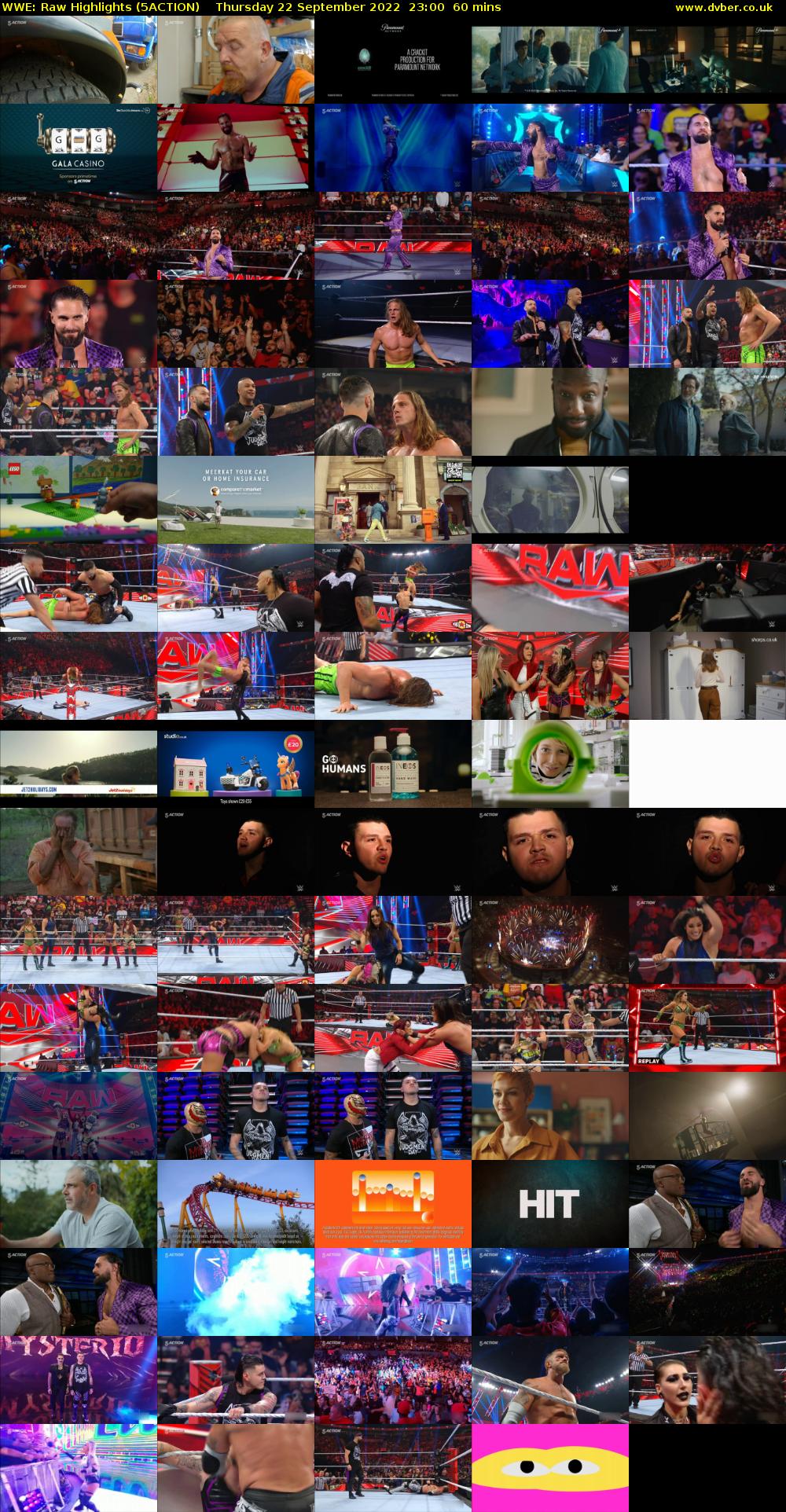 WWE: Raw Highlights (5ACTION) Thursday 22 September 2022 23:00 - 00:00