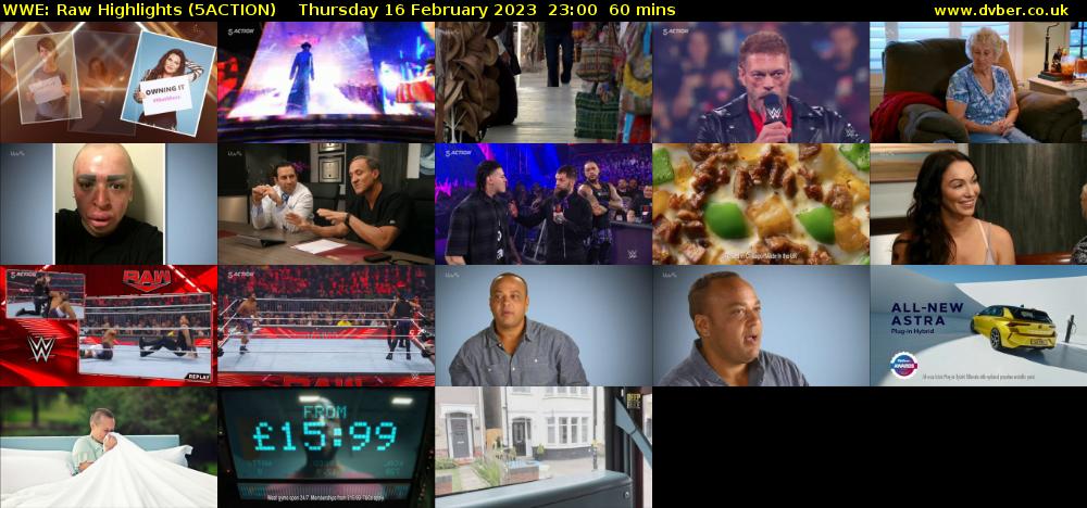 WWE: Raw Highlights (5ACTION) Thursday 16 February 2023 23:00 - 00:00