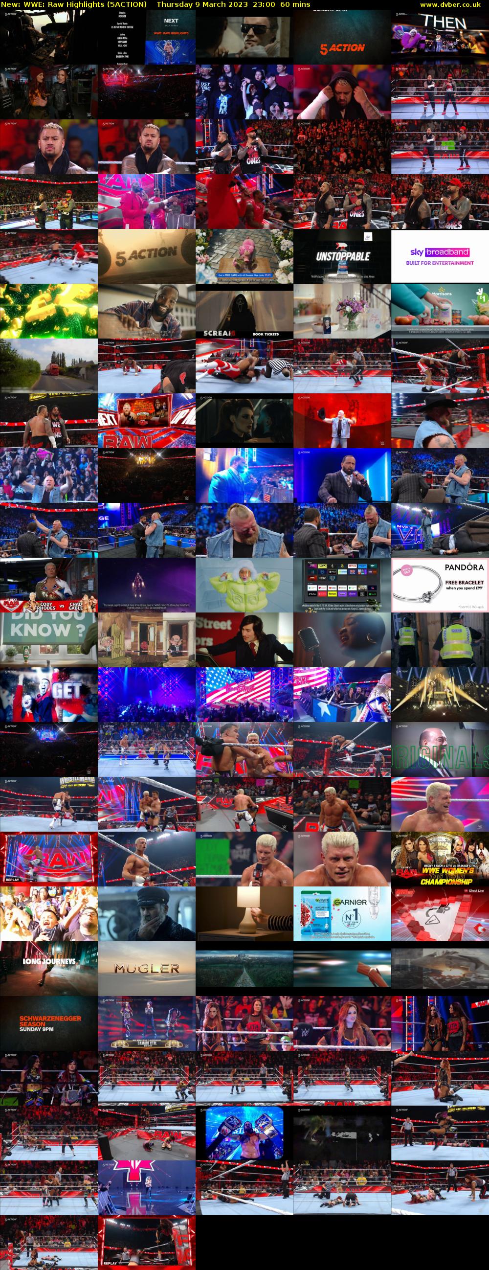WWE: Raw Highlights (5ACTION) Thursday 9 March 2023 23:00 - 00:00