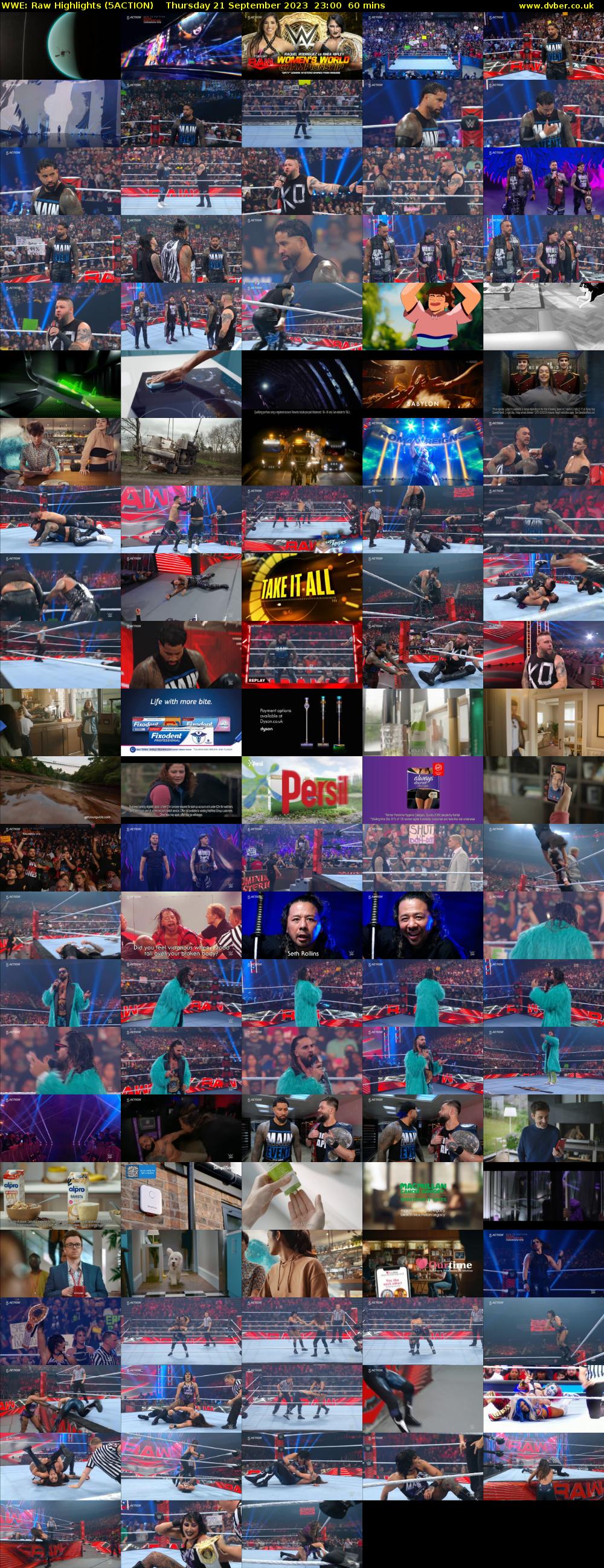 WWE: Raw Highlights (5ACTION) Thursday 21 September 2023 23:00 - 00:00