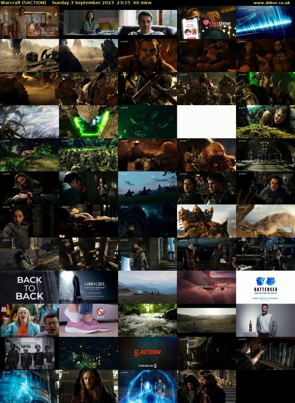 Warcraft (5ACTION) Sunday 3 September 2023 23:15 - 00:15