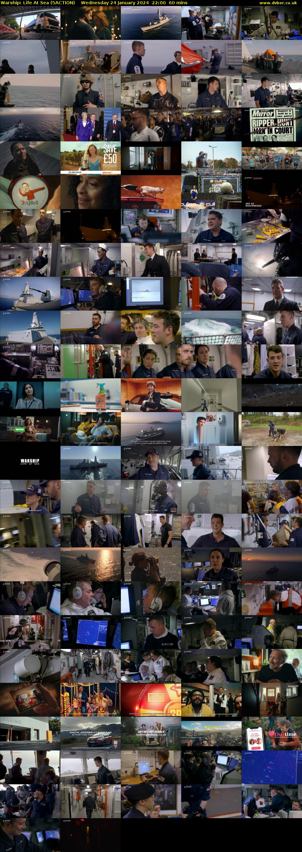 Warship: Life at Sea (5ACTION) Wednesday 24 January 2024 22:00 - 23:00