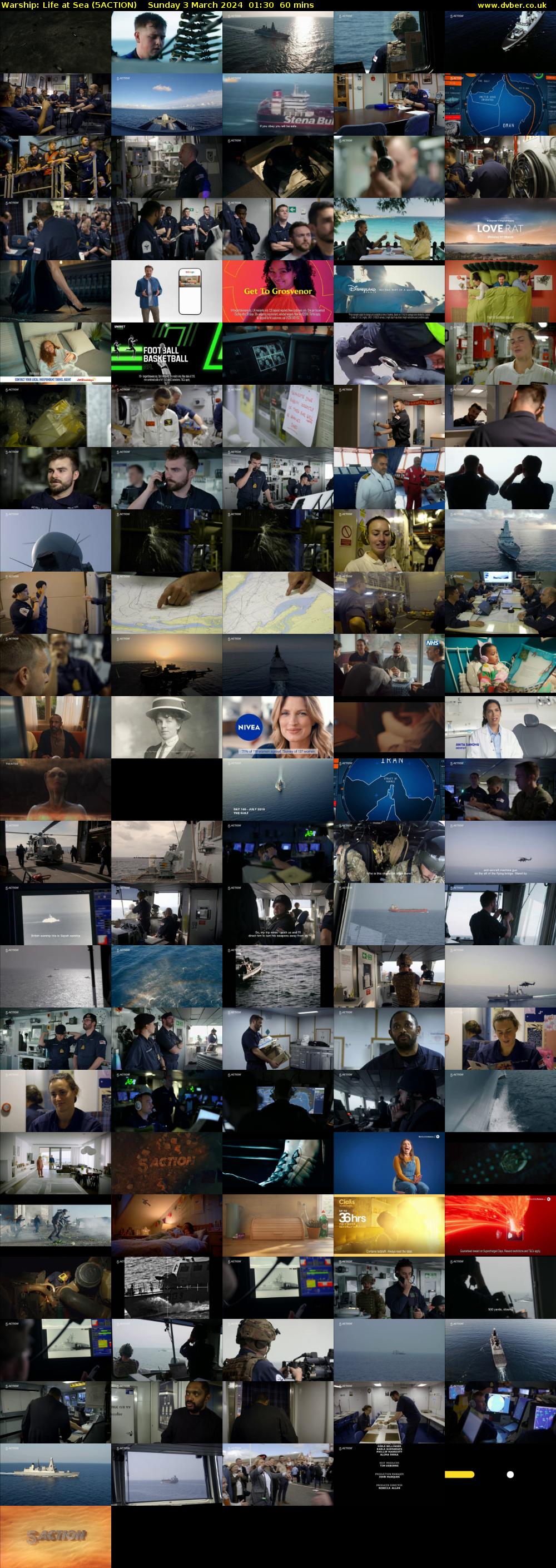 Warship: Life at Sea (5ACTION) Sunday 3 March 2024 01:30 - 02:30