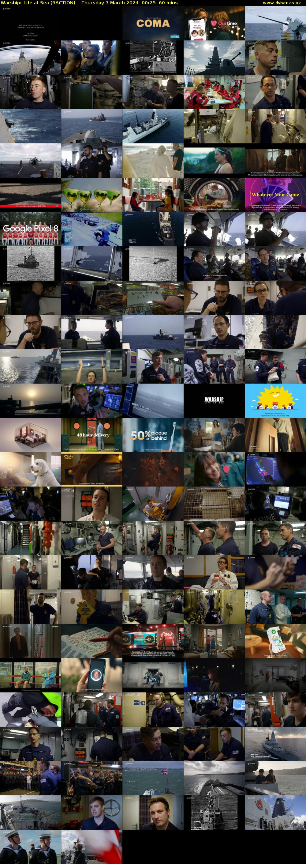 Warship: Life at Sea (5ACTION) Thursday 7 March 2024 00:25 - 01:25